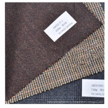 Clearance stock 100% tissé laine chevrons tissu lourd pour veste